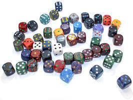Zufälliger 6-seitig Assortment Speckled 12mm d6 w/pips Dice