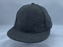 Kappe   - grau gerader Schirm -