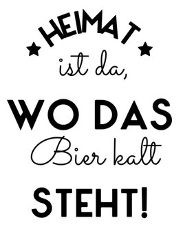 Spruch "Heimat" für Flaschenöffner bronze