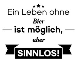 Spruch "Sinnlos" für Flaschenöffner bronze