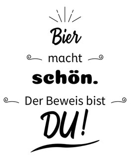 Spruch "Beweis" für Flaschenöffner bronze