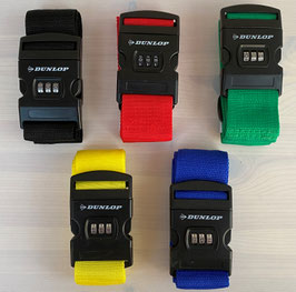 Zahlenschloß-Kofferband mit einem Namen / Stadt / Land oder Aktivität bestickt