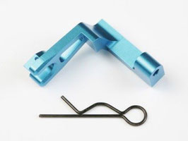 TA-05  Transponder/ Servo-Halter ALU BLAU