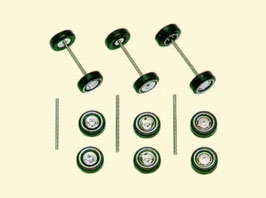 Felgen-Set mit Reifen und Achsen