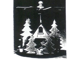 Weihnachtspyramide - Kleines Forsthaus