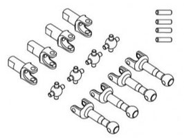 Antriebskardan  (4 Stück)