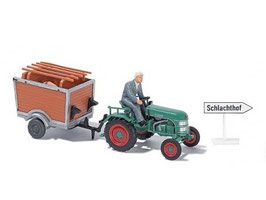 Traktor Kramer mit Anhänger