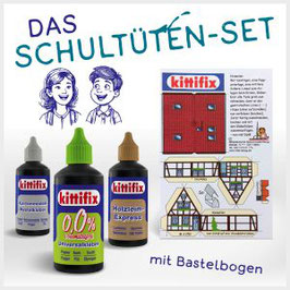 Kittifix Schultütenset 4-teilig, inklusive Bastelbogen