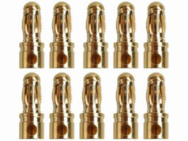 3,5 mm  Goldkontakt  Stecker  (1 Paar)