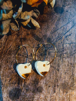 Boucles d'oreilles Coeur Or