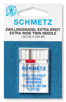 Dubbele universele naald extra breed  Naaldsysteem: 130/705 H ZWI BR