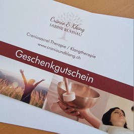 Geschenkgutschein Vocal Massage Therapie