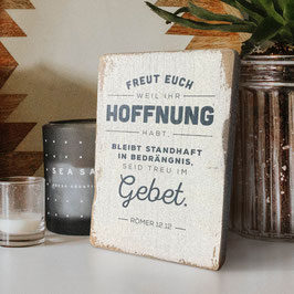 Dekoschild "Hoffnung, Gebet"