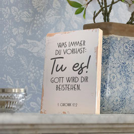 Dekoschild "Tu es"