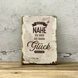 Dekoschild "Nähe, Glück"