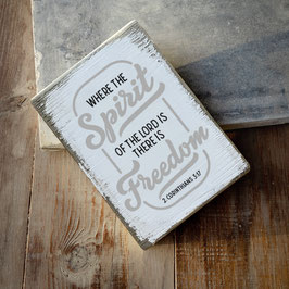 Dekoschild "Spirit Freedom"