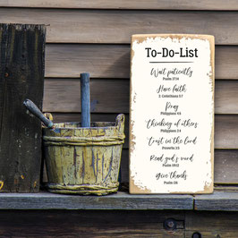 Dekoschild "To-Do-List"