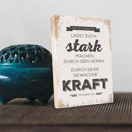 Dekoschild "Kraft"