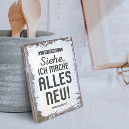 Dekoschild "Alles neu"