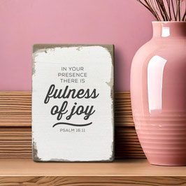 Dekoschild "fulness of joy"