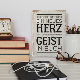 Dekoschild "Herz Geist"