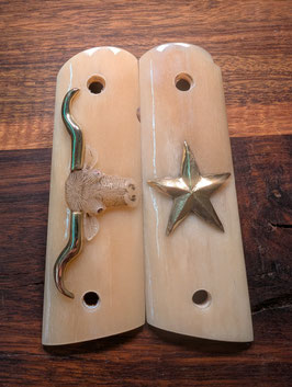 Giraffe bone Grips / Giraffe Knochen