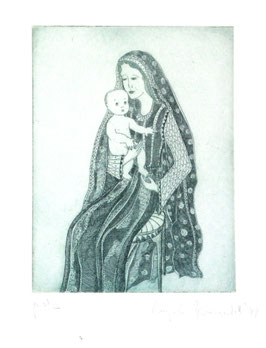 Angiola Bernardelli - Madonna sullo sgabello