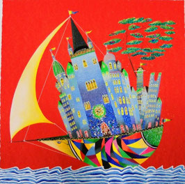 Meloniski da Villacidro - Trasloco cosmico cm 70x70
