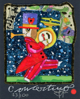 Francesco Musante - Concertino cm 8x10 blu