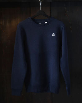 Logo Stick | Sweater | Dunkelblau-Meliert