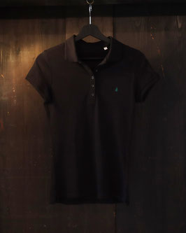 Tanne | Damen Poloshirt | Schwarz