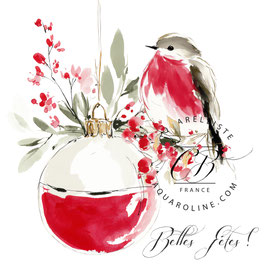 rouge-gorge de Noël