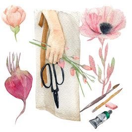 Atelier aquarelle 2 adultes, durée de l'atelier 3 heures