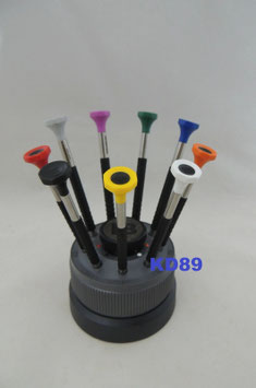 Socle tournant avec 9 tournevis - BERGEON 6899-S09
