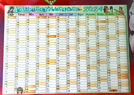Jahresübersichtskalender 2024