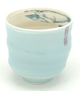 Keep it Here - Zwei Wale, blauer Becher