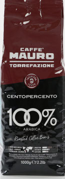 Caffé Mauro - "Centopercento" 1 kg in ganzen Bohnen