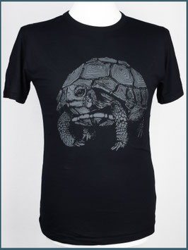 Schwarzes Herren Bambusshirt Schildkröte