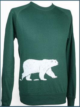 Recycle Grün Unisex Pullover Eisbär