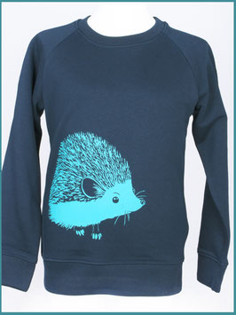 Kinderpullover Navyblau Igel