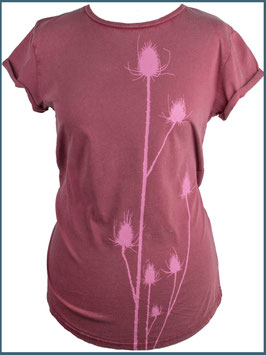 Rotes ausgewaschene rollsleeve Distel