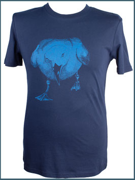 Navyblaues Herren Bio Baumwollshirt Möwe