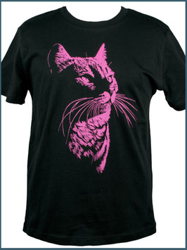 Kindershirt Biobaumwolle schwarz Katze