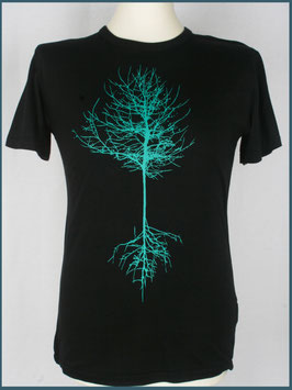 Schwarzes Herren Bambusshirt Baum