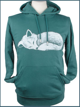 Kapuzenpulli Fuchs, Grün