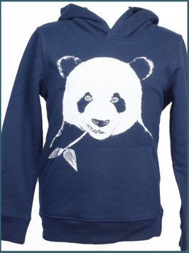 Kapuzenpullover Kind navy Panda