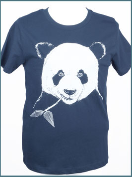 Kindershirt Biobaumwolle navy Panda