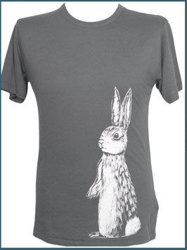 Graues Herren Bambusshirt Hase