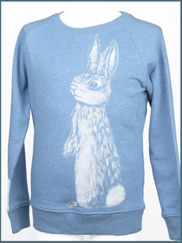 Kinderpullover Hellblau Hase