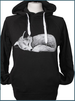 Kapuzenpulli Fuchs, Schwarz